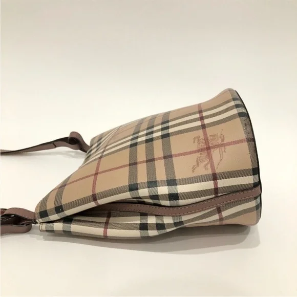 Burberry Haymarket Check Lorne Bucket Bag - Picture 3 of 13